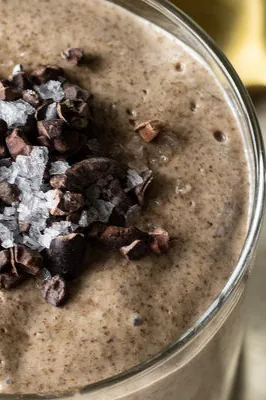 Salted caramel chia and flax seed pudding.