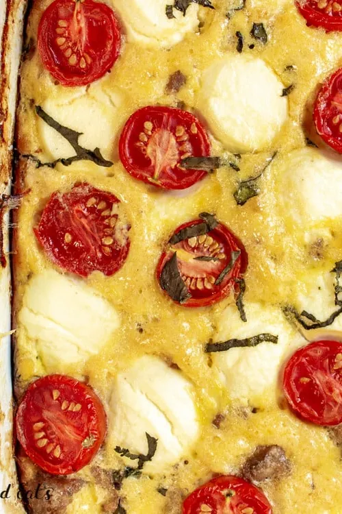 Sausage & Ricotta Egg Bake