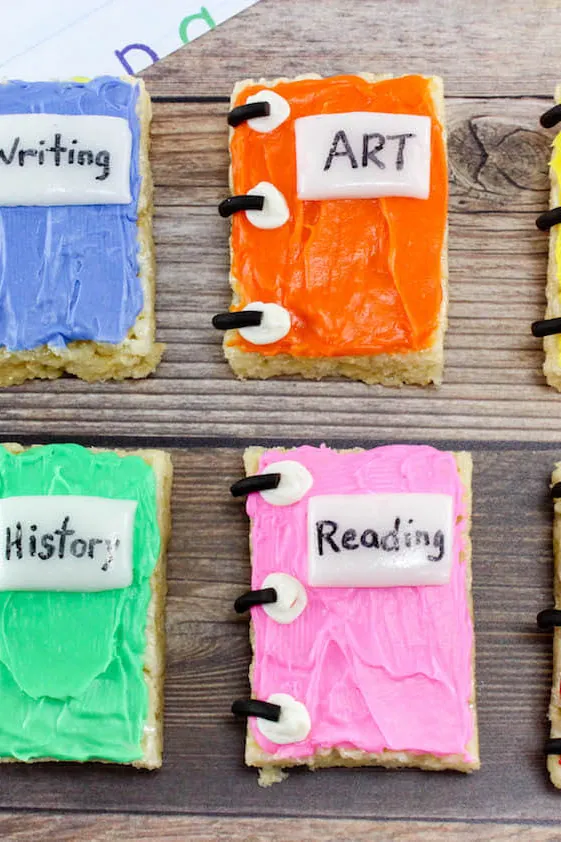 School Books Rice Krispies Treats