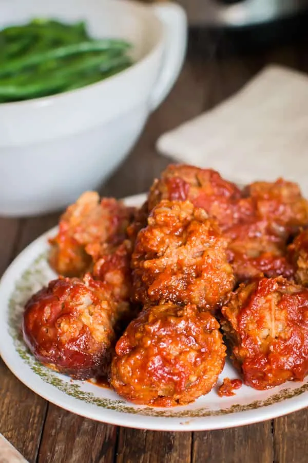 Slow Cooker Porcupine Meatballs in a Tangy Sauce