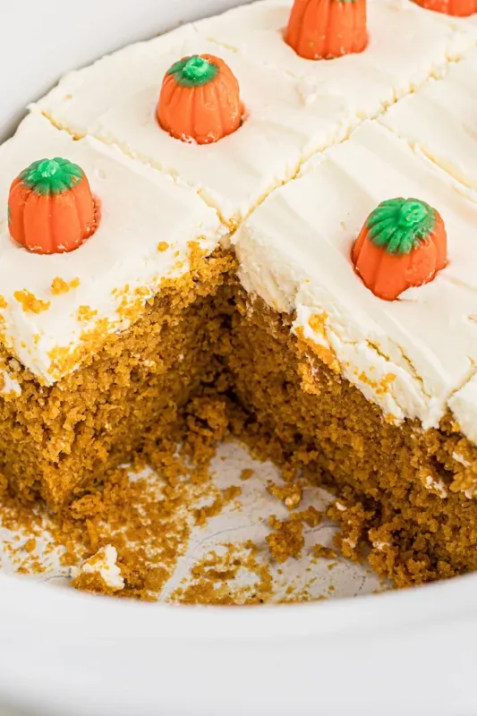 Slow Cooker Pumpkin Bars