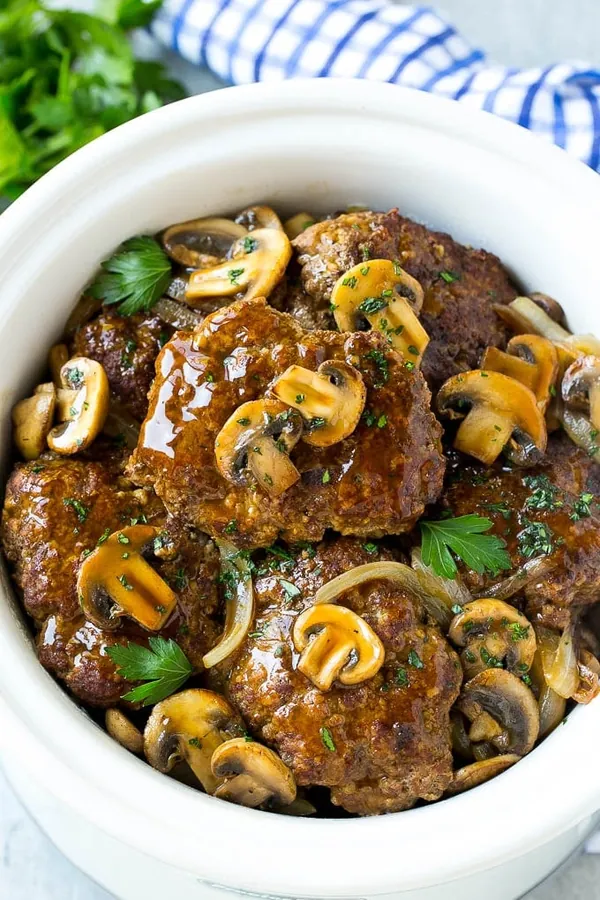 Slow Cooker Salisbury Steak