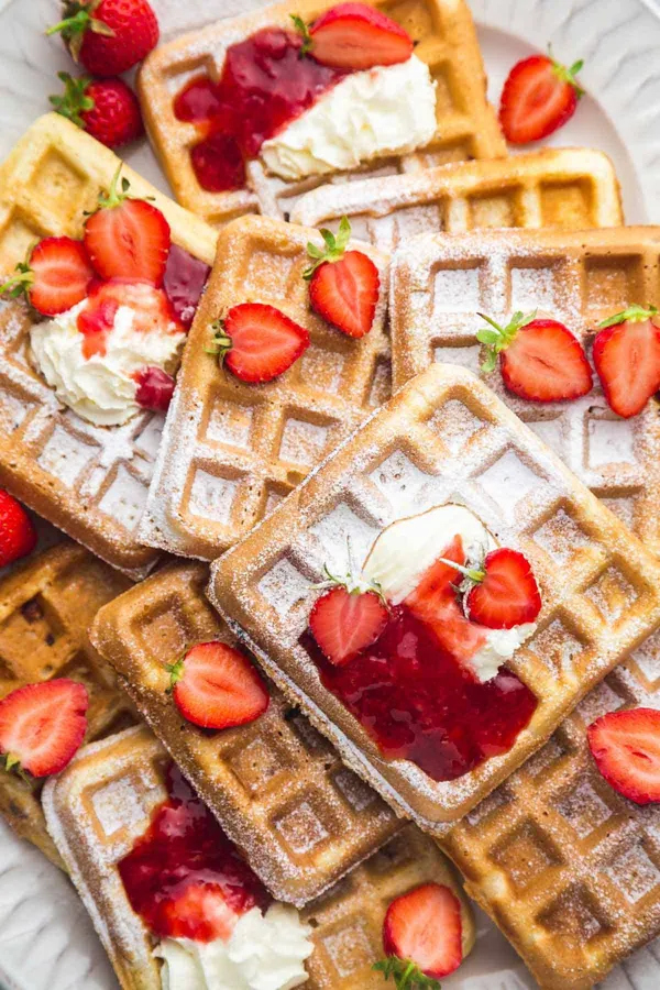 Strawberry Waffles Recipe