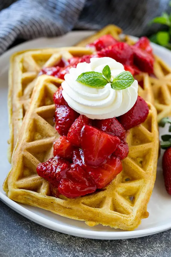 Strawberry Waffles