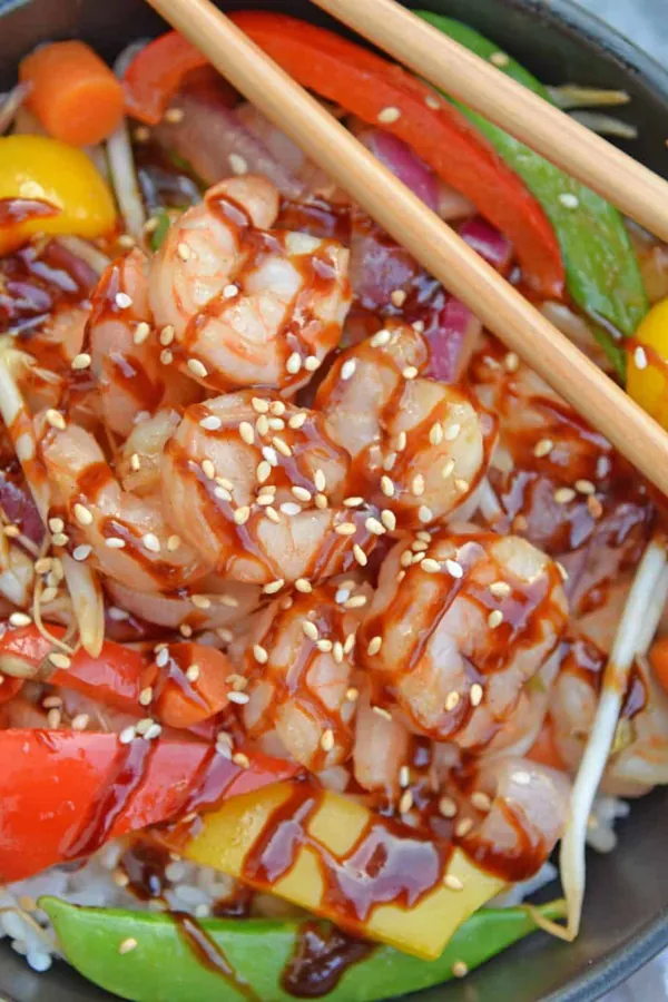 Teriyaki Shrimp Stir Fry