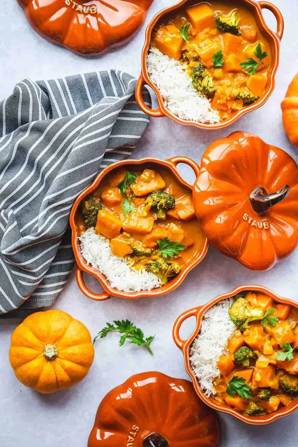 Vegan pumpkin curry