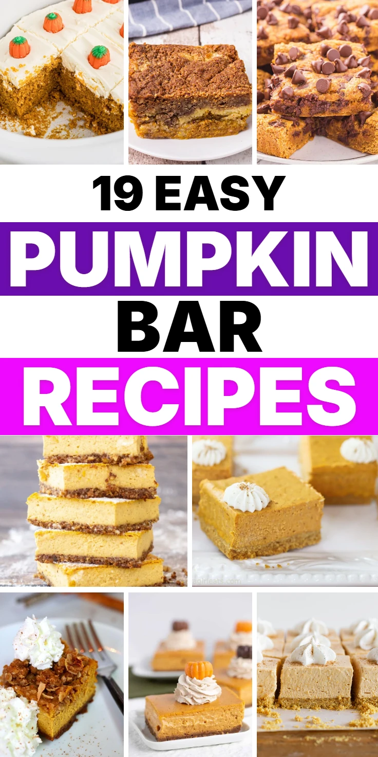 Pumpkin Bar Recipes