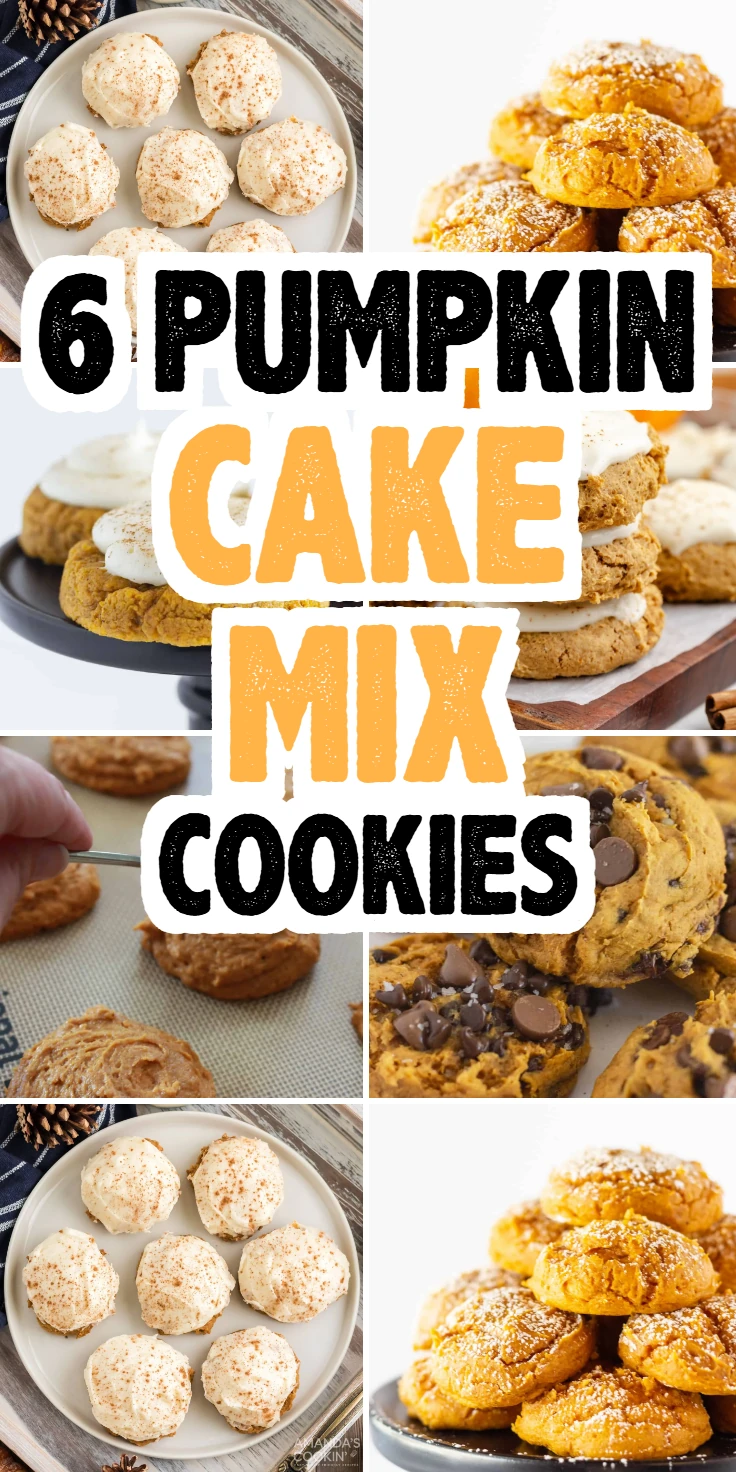 Pumpkin Cake Mix Cookies