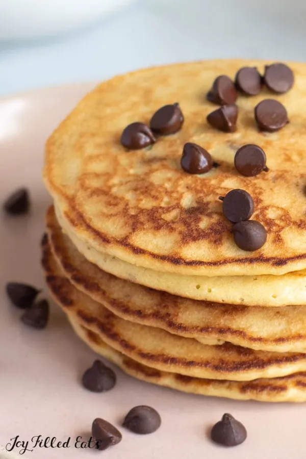 Almond Flour Pancakes with Chocolate Chips