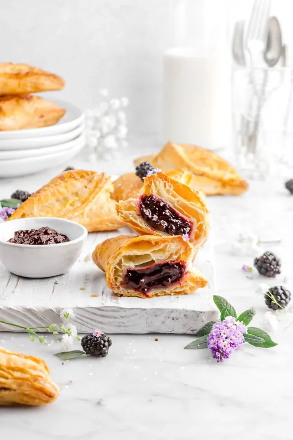 Blackberry Turnovers with Rough Puff Pastry