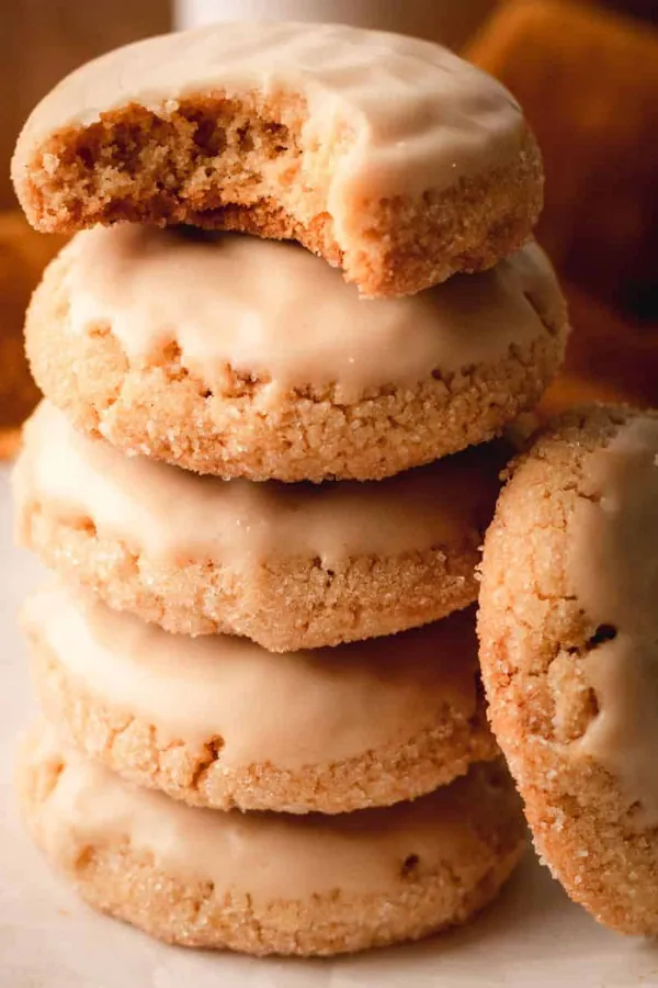 Brown Butter Brown Sugar Maple Glazed Cookies