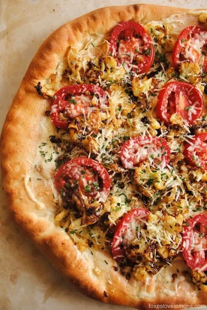 Cauliflower Pizza with Garlic