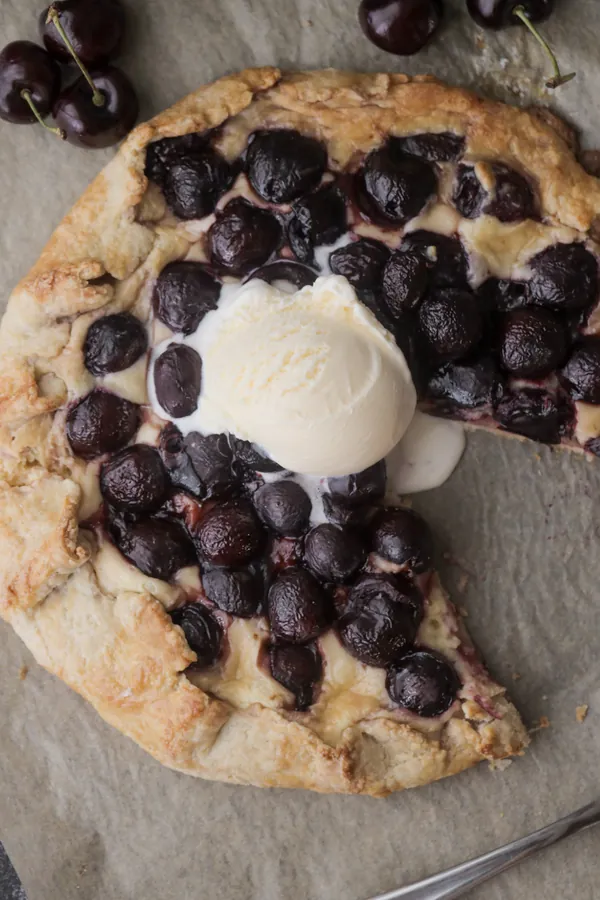 Cherry Cheesecake Sourdough Galette