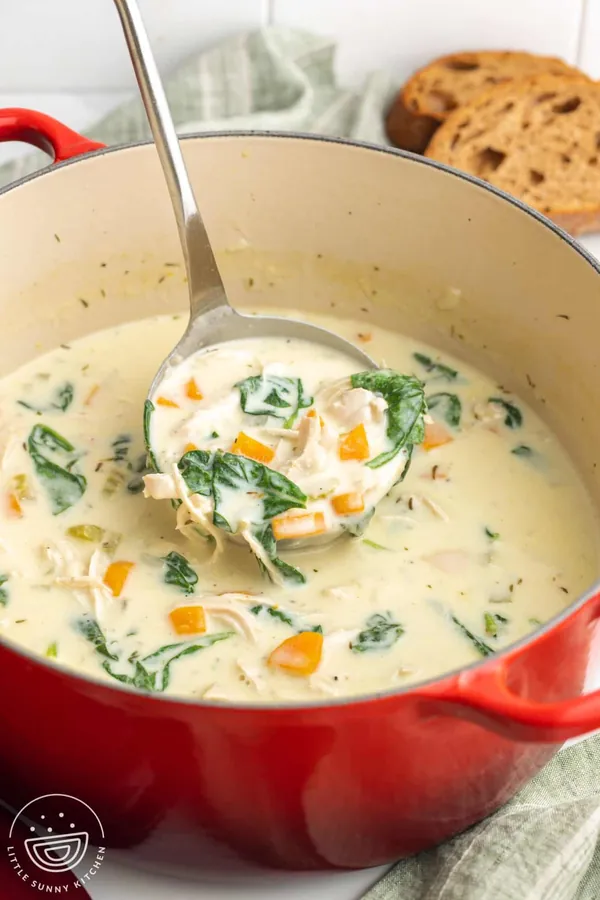 Chicken Florentine Soup