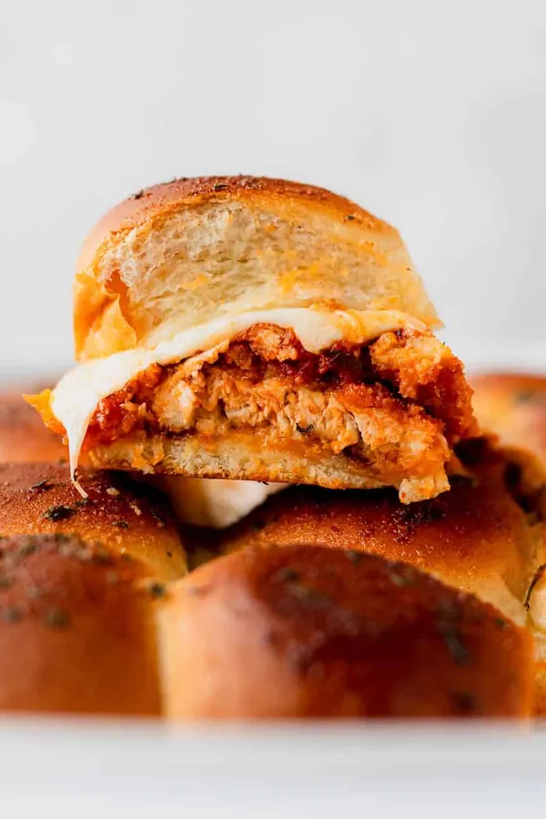 Chicken Parmesan Sliders on King's Hawaiian Rolls