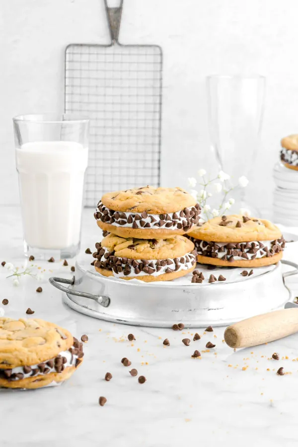 Chocolate Chip Cookie Ice Cream Sandwiches
