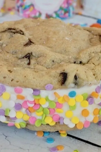 Chocolate Chip Cookie Ice Cream Sandwiches