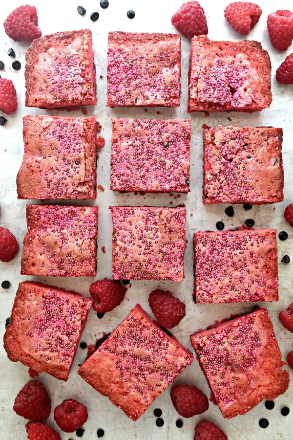 Chocolate Chip Raspberry Bars