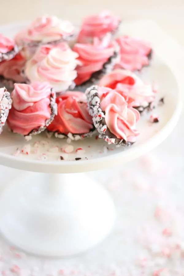 Chocolate Peppermint Meringues