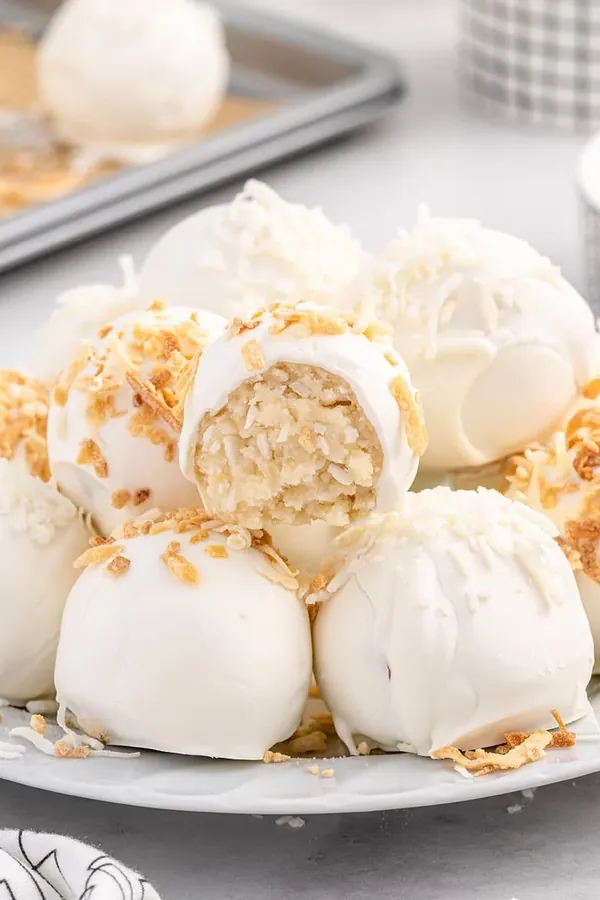 Coconut Cheesecake Bites