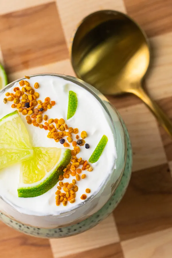 cottage cheese key lime pie chia pudding