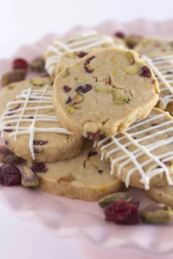 Cranberry and Pistachio Shortbread