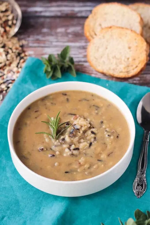 Creamy Leek and Wild Rice Soup