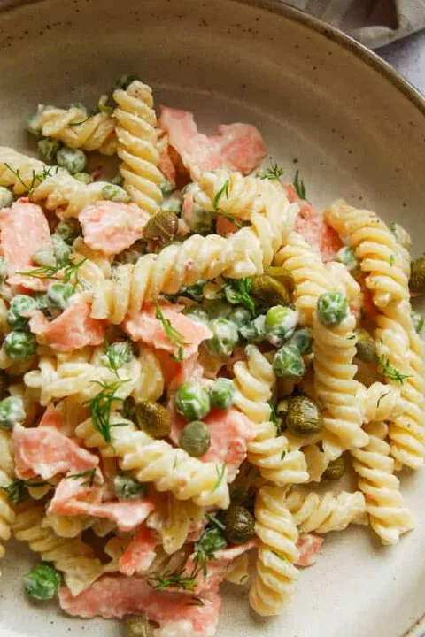 Creamy smoked salmon pasta
