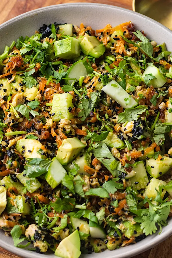 Crispy Rice Sushi Tuna Salad