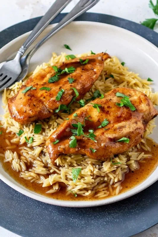 Crock Pot Apple Balsamic Chicken recipe