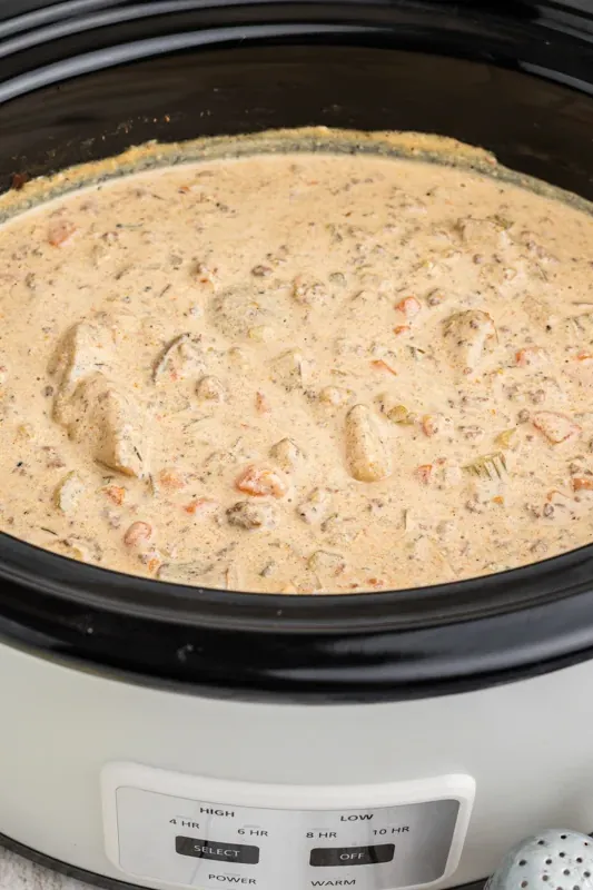 Crockpot Cheeseburger Soup Recipe