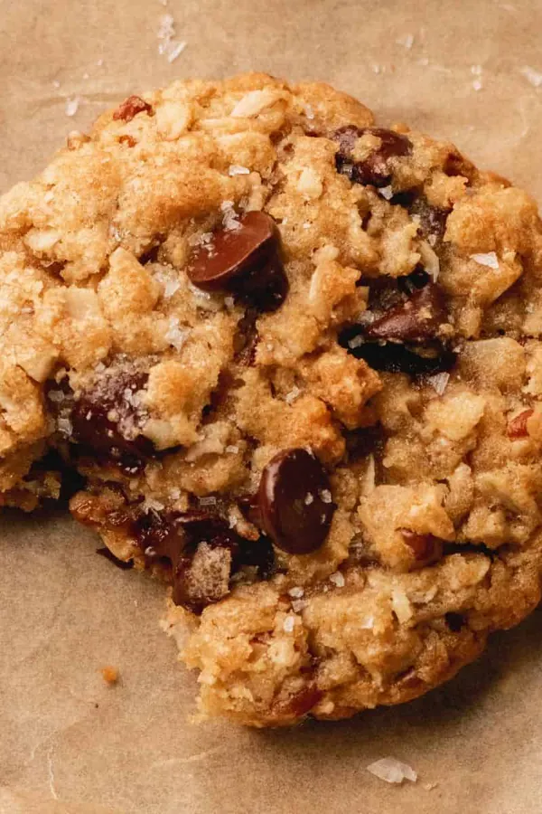Dark Chocolate Chip Oatmeal Cookies with Pecans