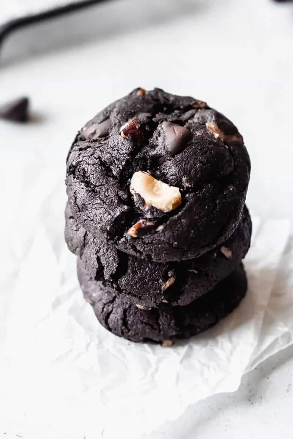 Dark Chocolate Hazelnut Cookies