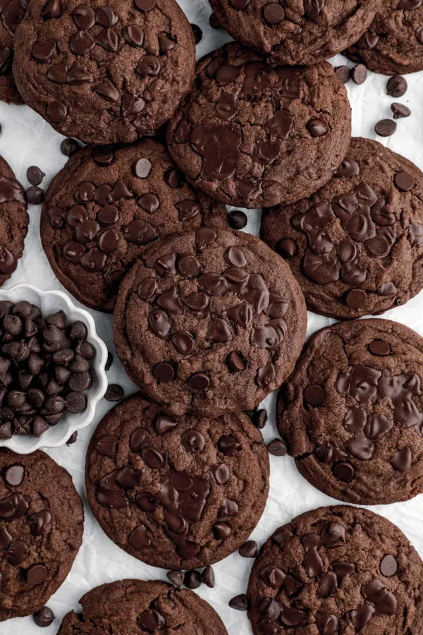 Double Chocolate Chip Cookies