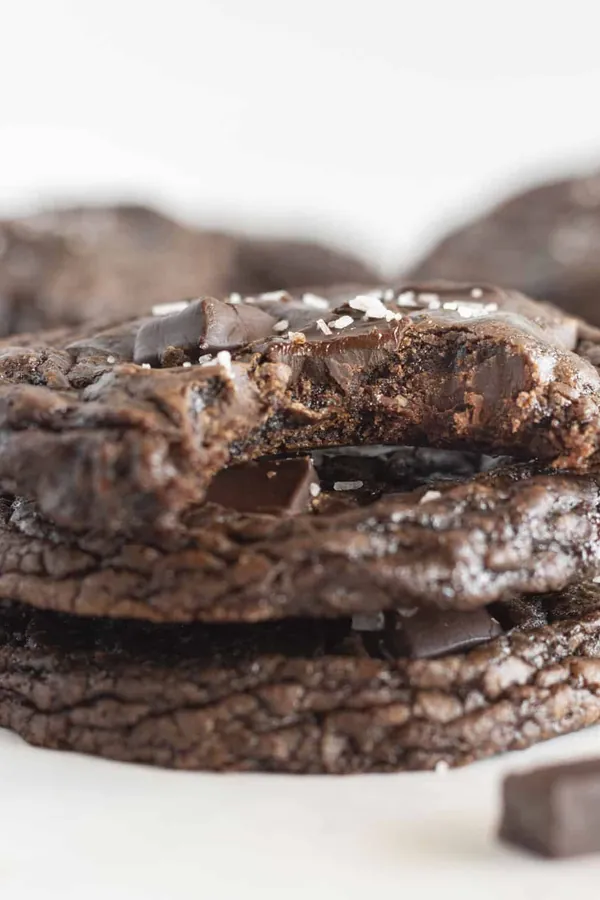 Easy Double Dark Chocolate Chip Cookies