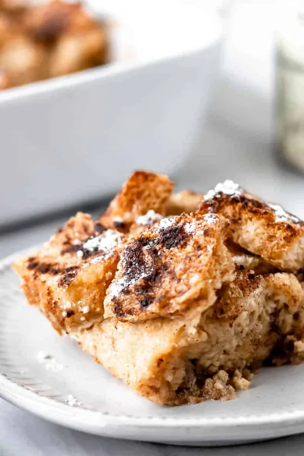 French Toast Casserole (with cinnamon and vanilla)