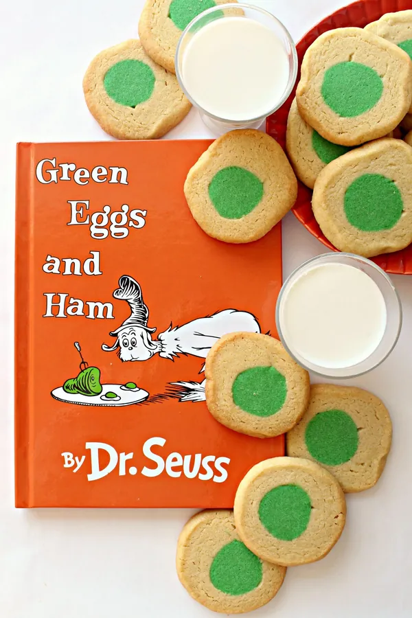 Green Eggs and Ham Slice and Bake Cookies