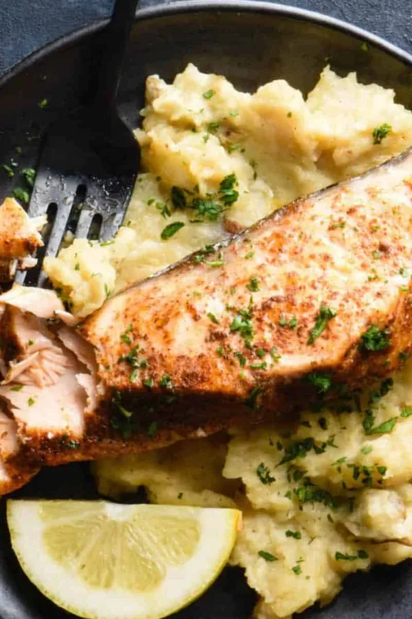 Instant Pot Salmon and Mashed Potatoes