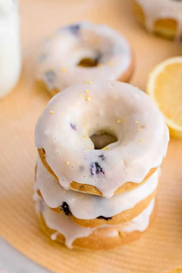 Lemon Blueberry Donuts