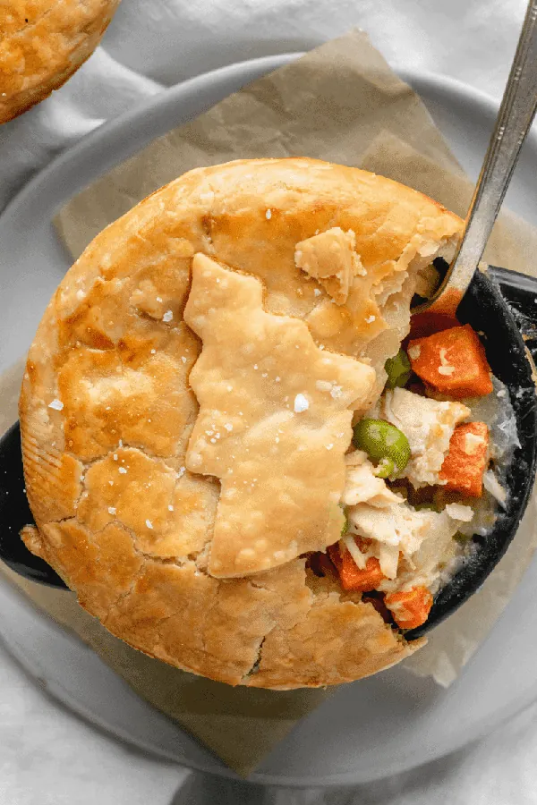 Mini Dutch Oven Chicken Pot Pies