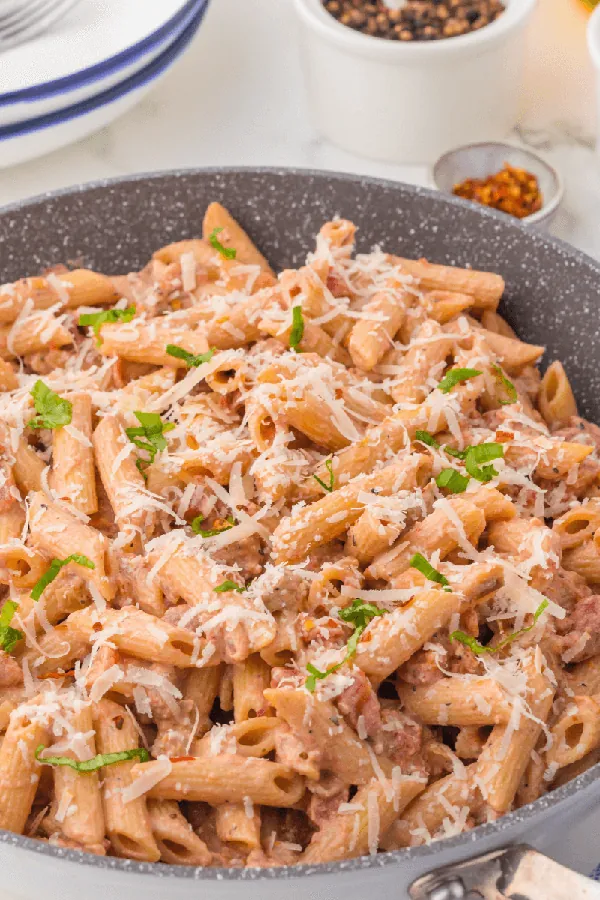 One Pot Creamy Italian Sausage Pasta Recipe
