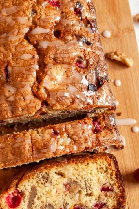 orange cranberry and walnut bread