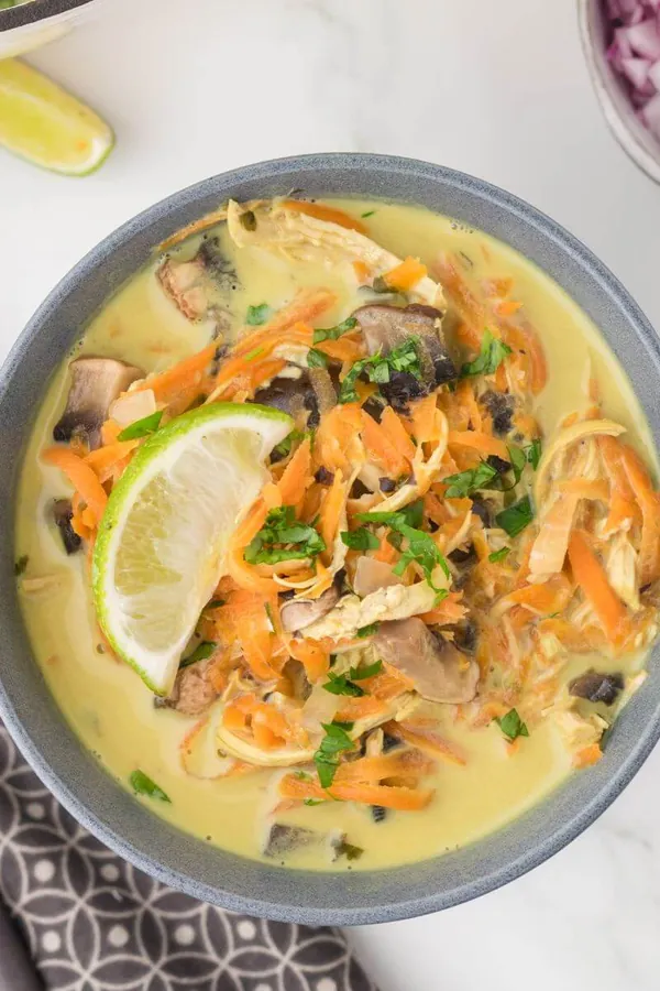 Panera Thai Style Chicken Soup Recipe (Tom Kha Soup)