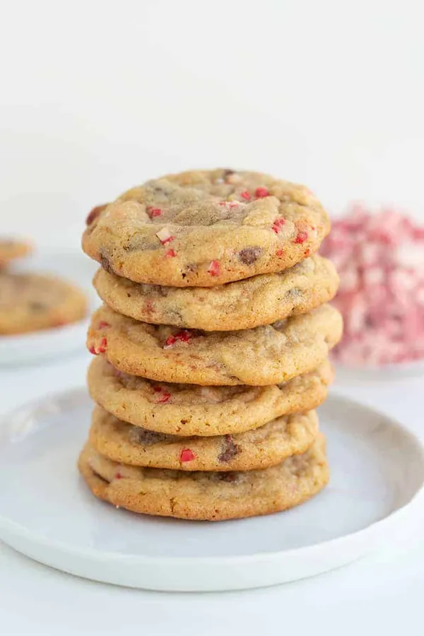 Peppermint Chocolate Chip Cookies