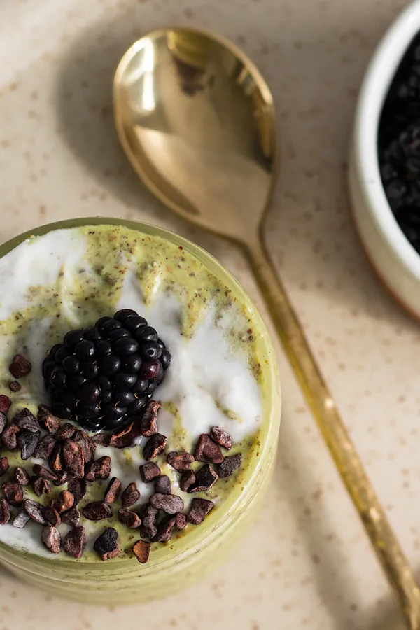 Pistachio Chia Pudding (blended)