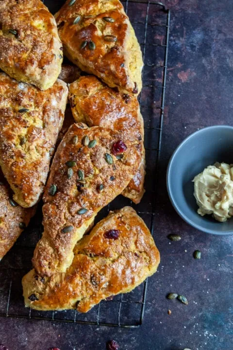 Pumpkin and Ginger Scones