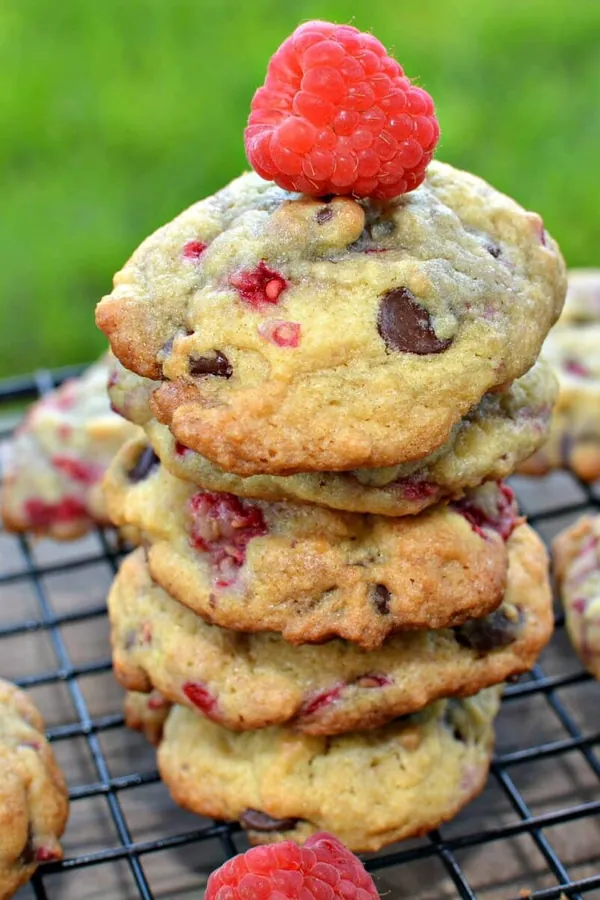 Raspberry Chocolate Chip Cookies