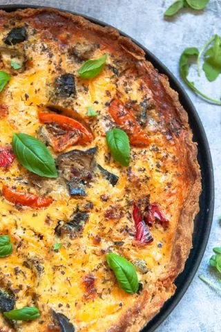 Roasted Ratatouille Quiche