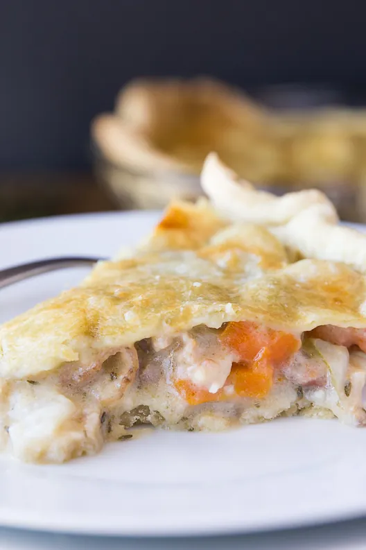 Rustic Bacon, Herb & Vegetable Pie