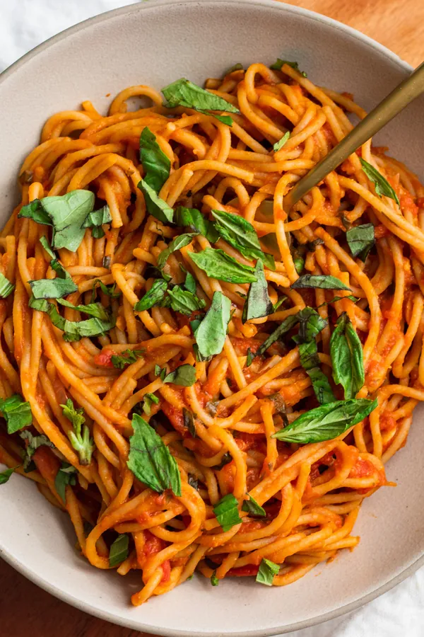 savory and easy pumpkin marinara pasta sauce